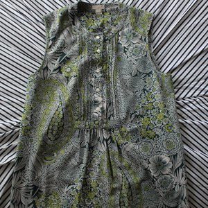 J.Crew Garden Sleeveless Popover